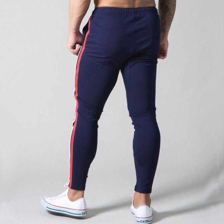 LYFT Stripes Casual Skinny Gym Joggers - UK Home Gym Equipment 