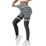 Leopard Seamless Fitness Workout Leggings - UK Home Gym Equipment 
