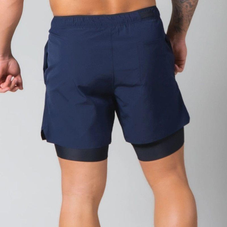 LYFT Double Layer Zipper Pocket 2 in 1 Shorts - UK Home Gym Equipment 
