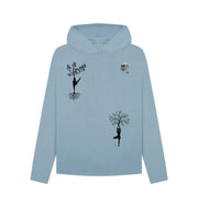 Stone Blue Yoga Nature Relaxed Fit Hoodie