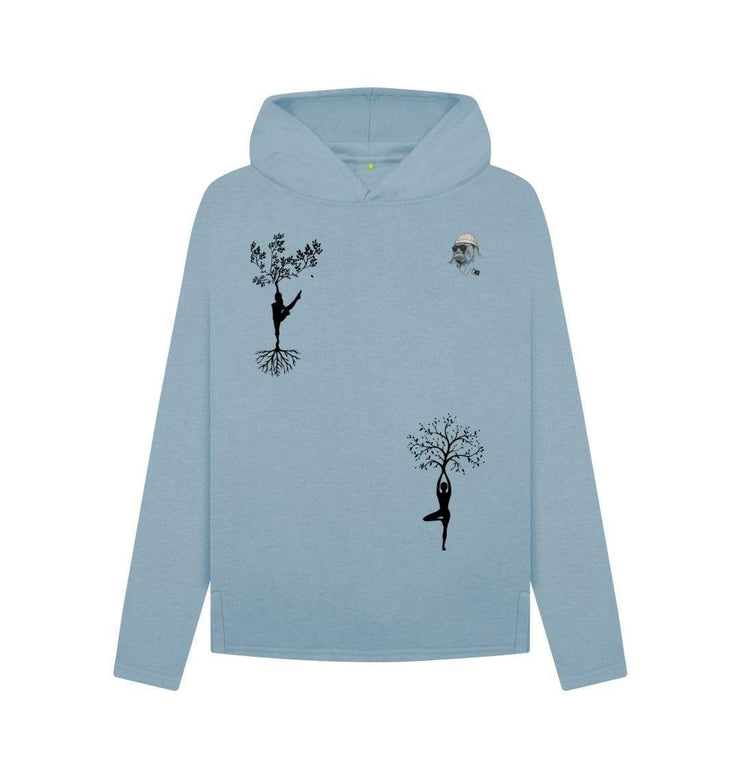 Stone Blue Yoga Nature Relaxed Fit Hoodie
